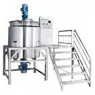 SUS Soft Drink Production Line Emulsifying Homogenizer Electric Steam Mixing Tank With Agitator