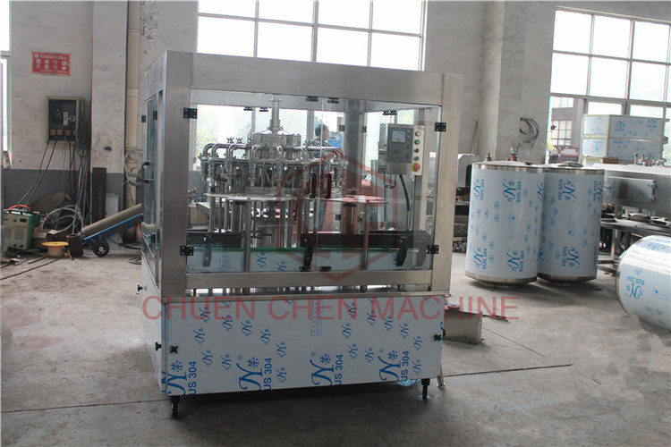 Single Juice Bottle Filling Capping And Labeling Machine Piston Type