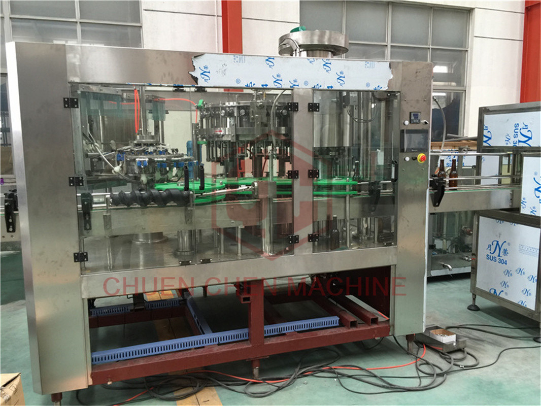 800 - 1000 BPH Industrial Beer Glass Bottling Equipment for Craft Beer