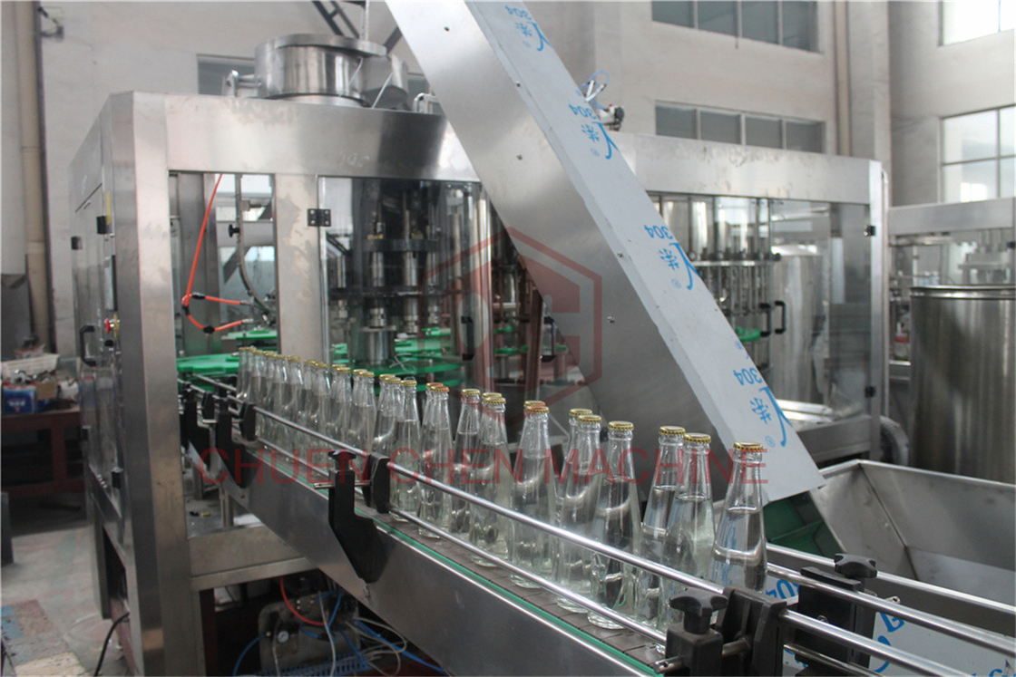Vacuum Juice Glass Bottle Filling Machine 8000BPH Juice Bottling Machine