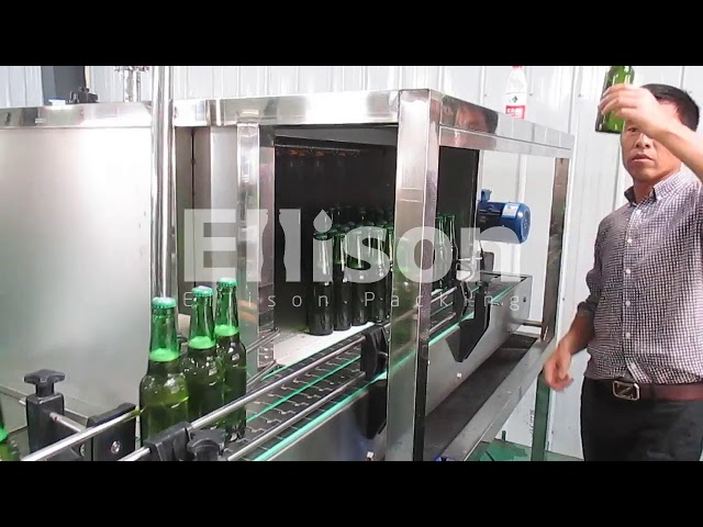 China Plastic Glass Beer Bottle Filling Machine Micro Brewery With External Filling Valve for sale